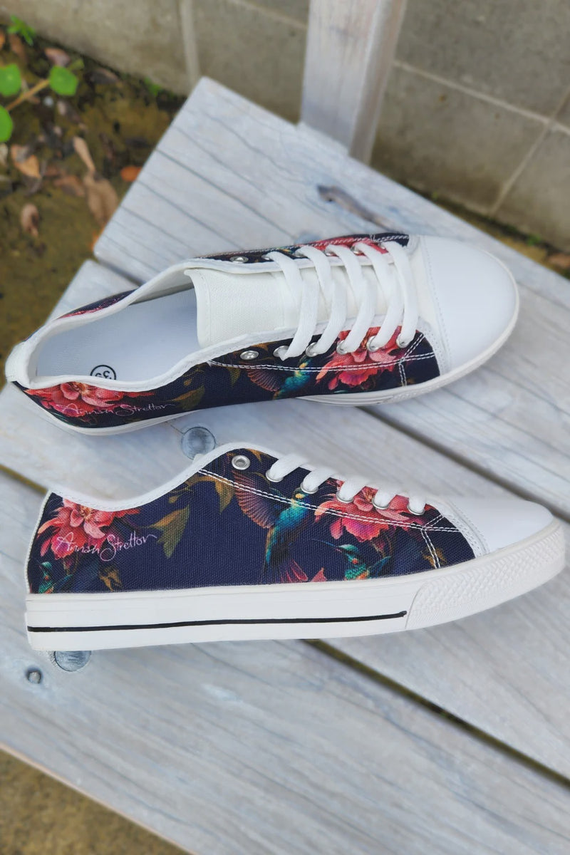 Annah Stretton - Canvas Shoe - Fantasy Bird – Get it On - Tairua