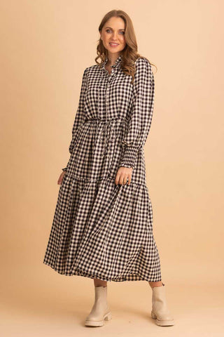 Annaleise Dress Black Check