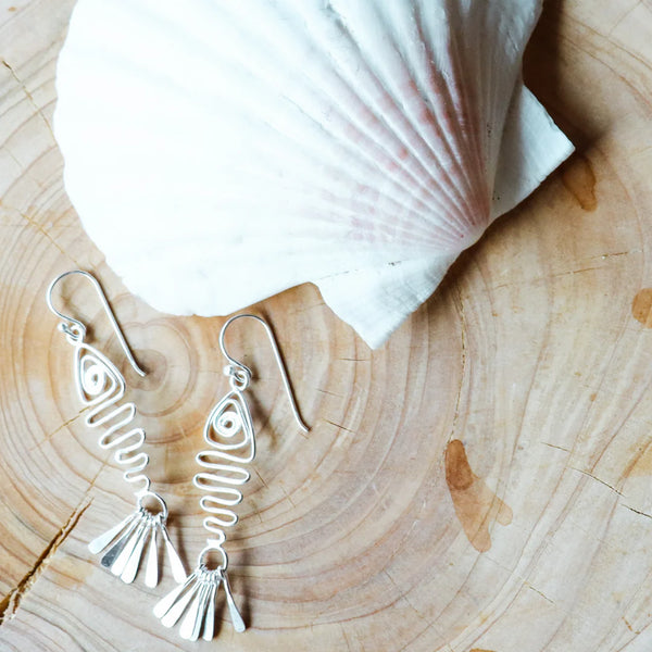 Bijoux Sterling Silver Fish Necklace