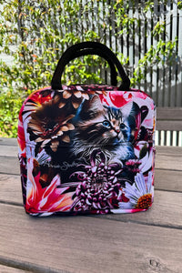 Cosmetic Insulated Travel Bag - Kitty Kitten Love