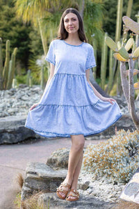 Dawn Dress Blue Wash