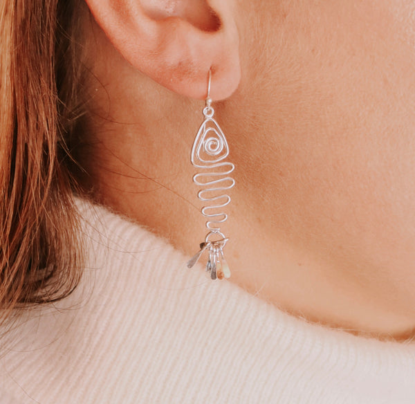 Bijoux Fish Earrings- Sterling Silver