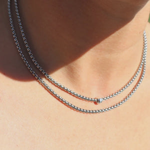 Steel Me - Silver Box Chain