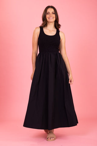 Romeo Midi Dress - Black Wash