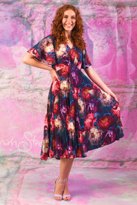 Talor Vivian Dress -Jewel Peony