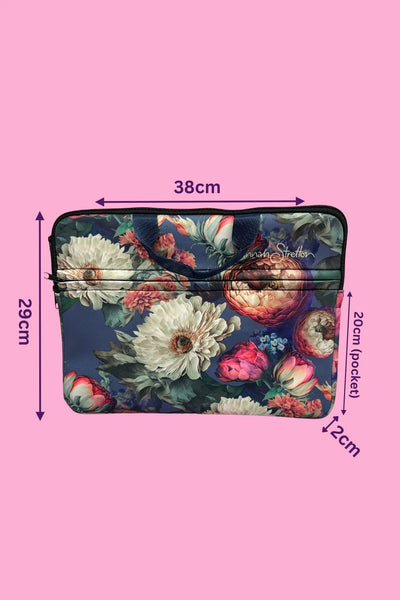 Annah Stretton Laptop Case With Handle - Lover's Bouquet