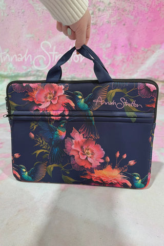 Annah Stretton Laptop Case With Handle - Fantasy Bird