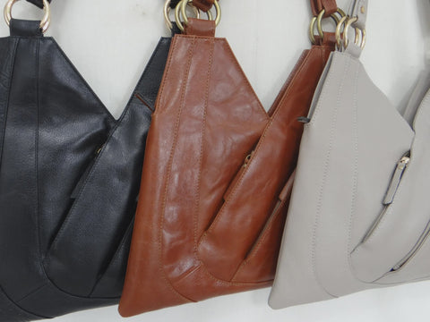 2nd Nature Leather "V" Bag