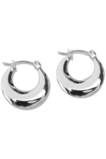 FV- Silver 20mm Hollow Hoop Earrings